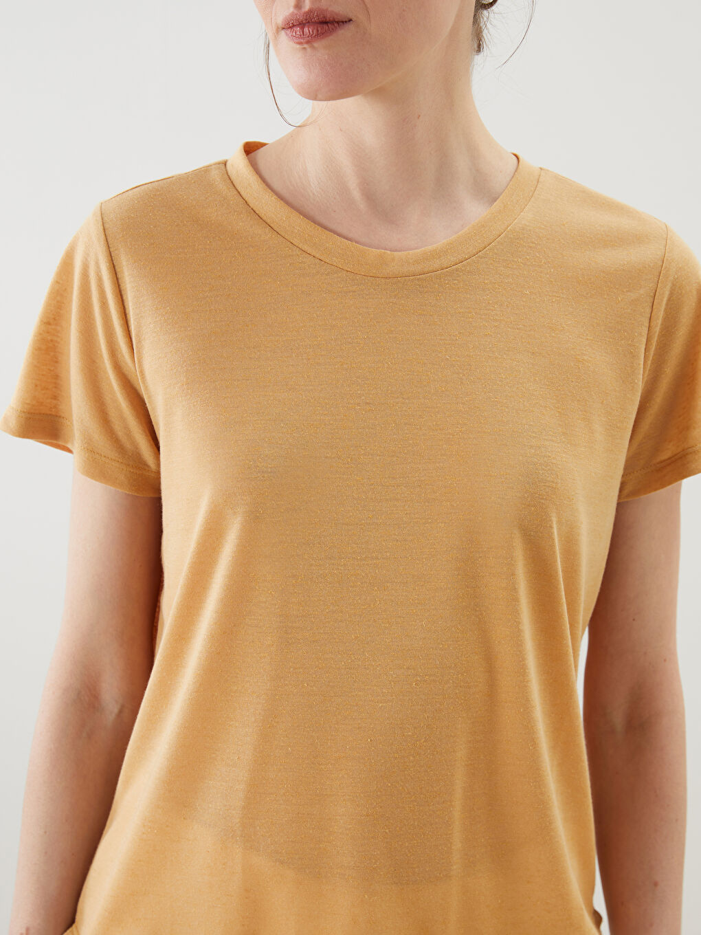 LCWAIKIKI Classic Woman BEIGE T-Shirt -S5FP52Z8-GFE