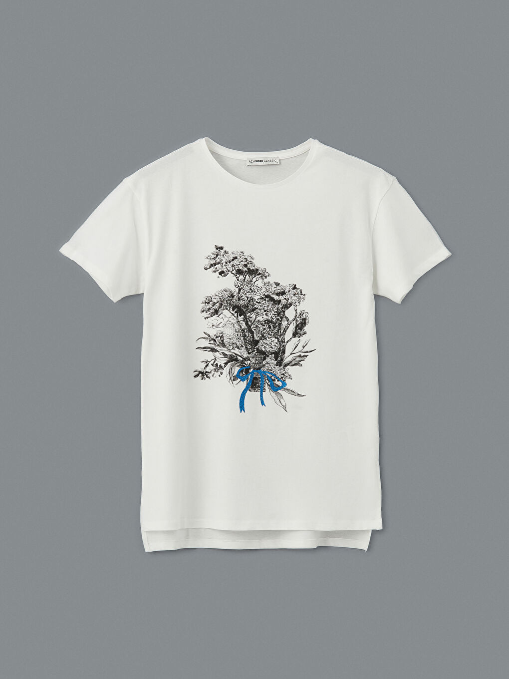 LCWAIKIKI Classic Crew Neck Floral Women's T-Shirt -S5FP85Z8-R9J