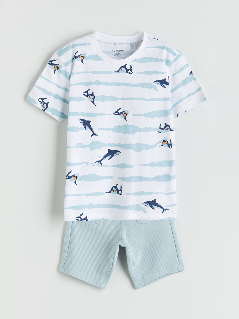 Printed Boys' T-Shirt and Shorts 2 Pack -S5FQ28Z1-LU7
