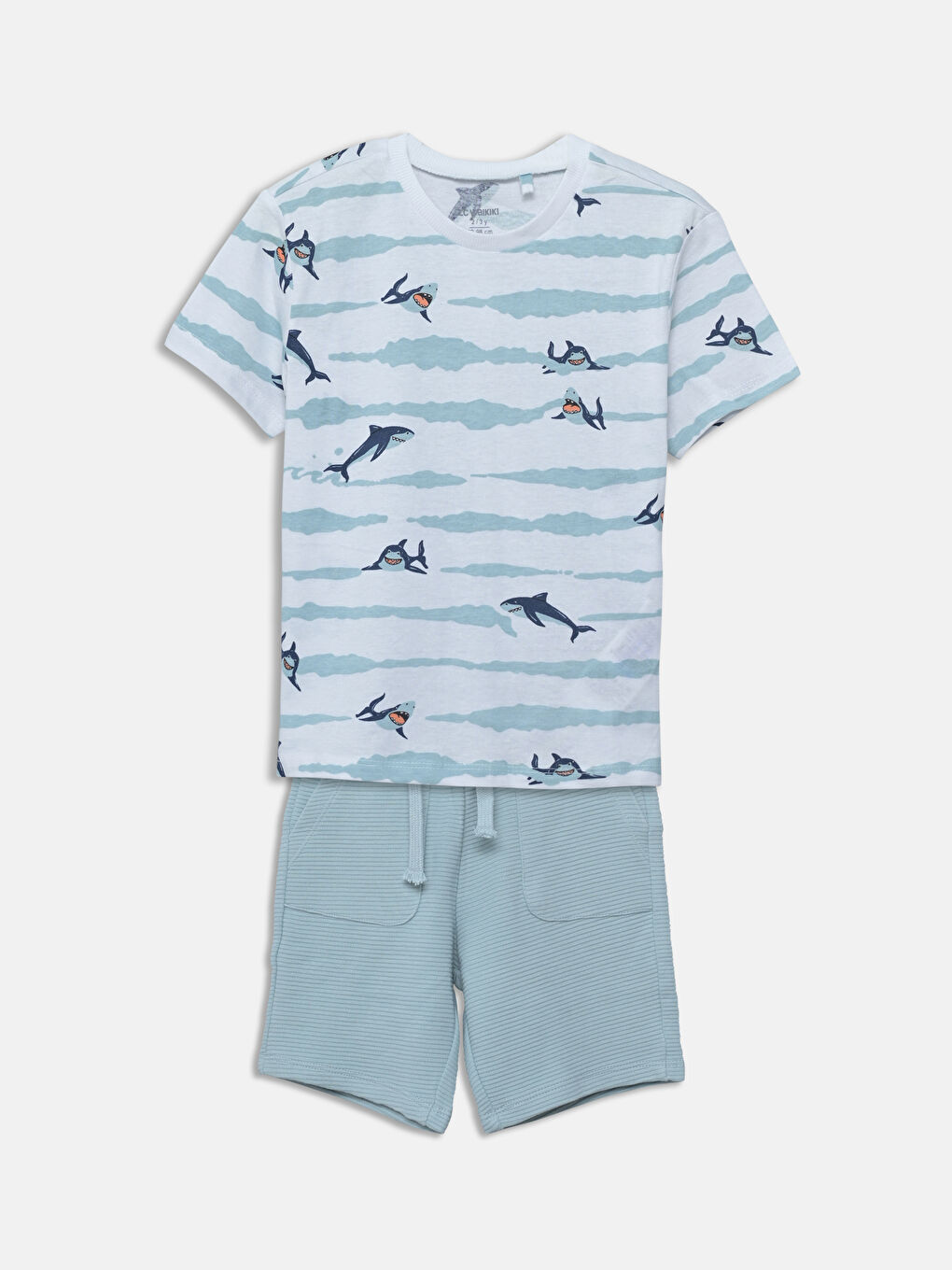 Printed Boys' T-Shirt and Shorts 2 Pack -S5FQ28Z1-LU7