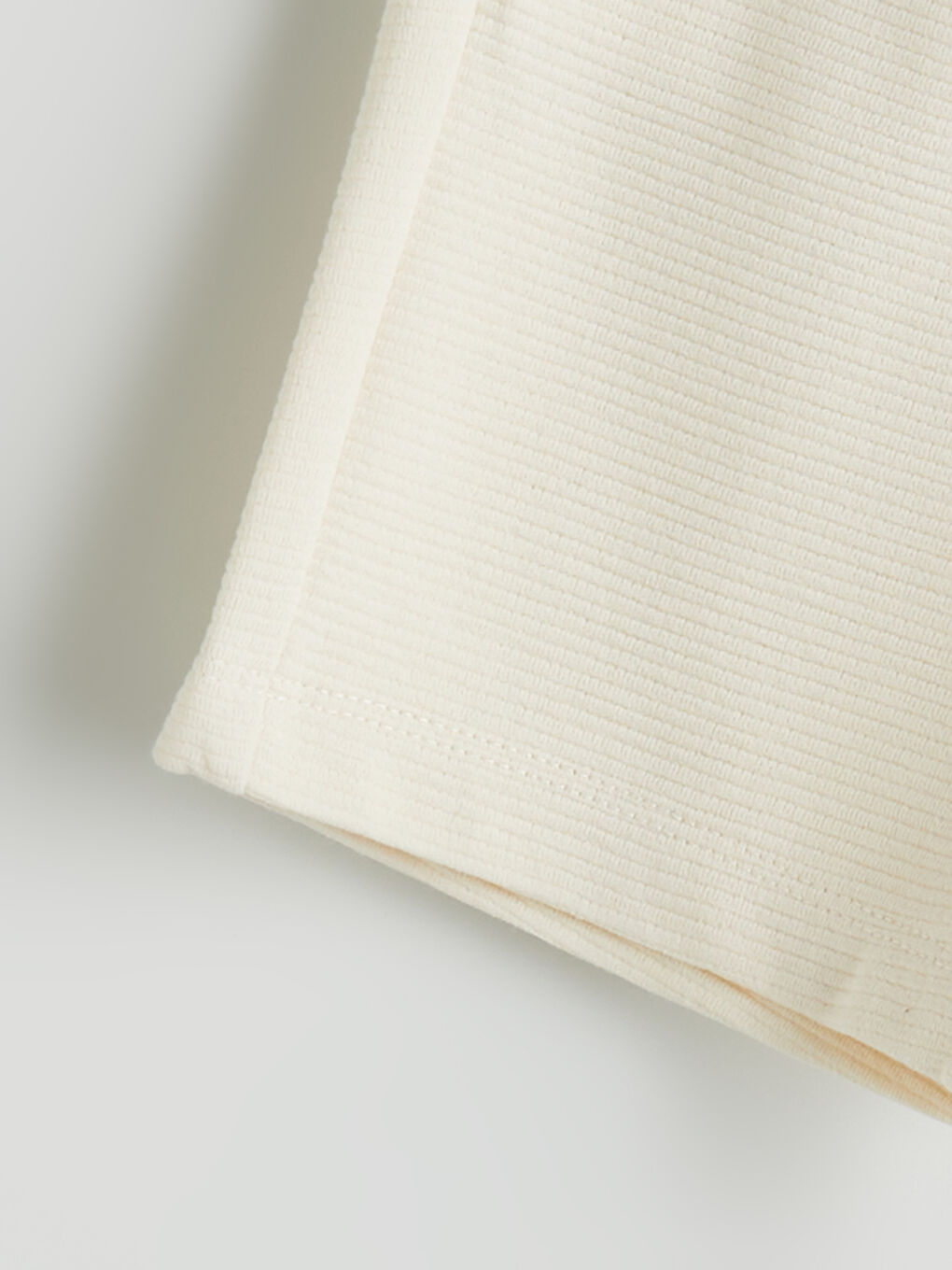 Bej Beli Lastikli Cepli Erkek Çocuk Şort-2