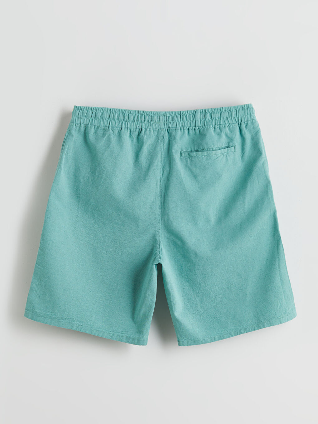 Relaxed Fit Linen Blend Men's Shorts -S5FQ93Z8-GEB