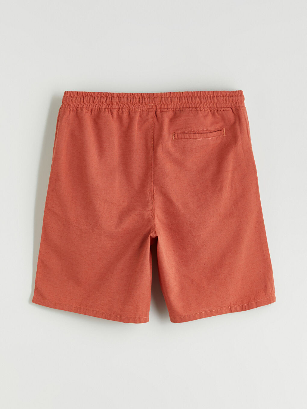 Relaxed Fit Linen Blend Men's Shorts -S5FQ93Z8-GYN