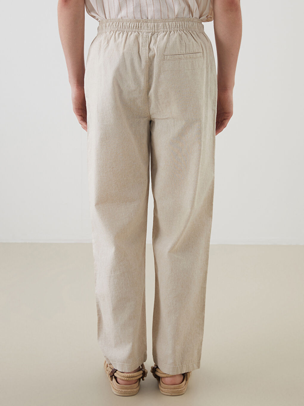 XSIDE Muške pantalone opuštenog kroja od mešavine lana -S5FQ94Z8-L8Q