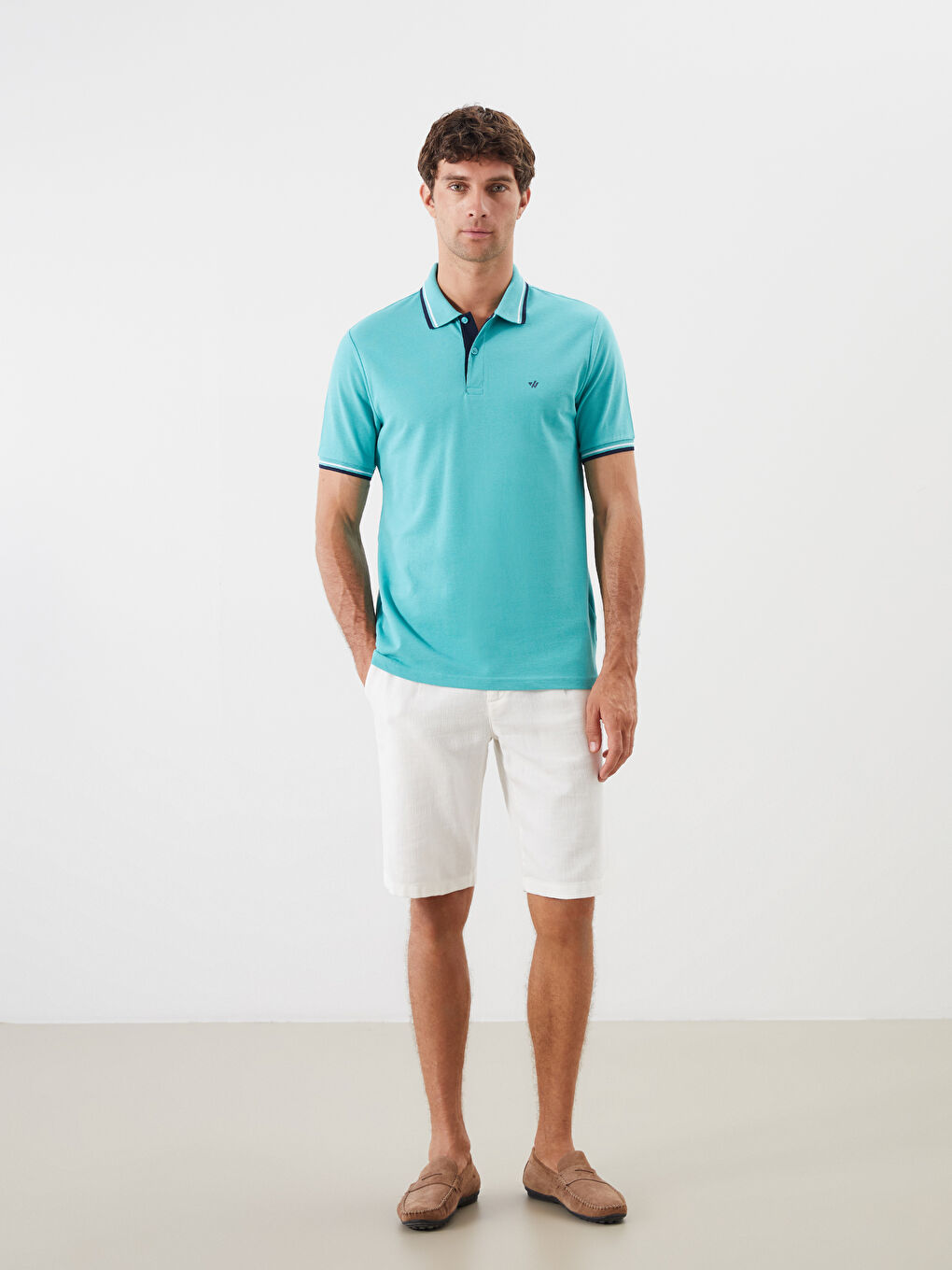LCWAIKIKI Classic Polo Neck Pique Men's T-Shirt -S5FR01Z8-GGT
