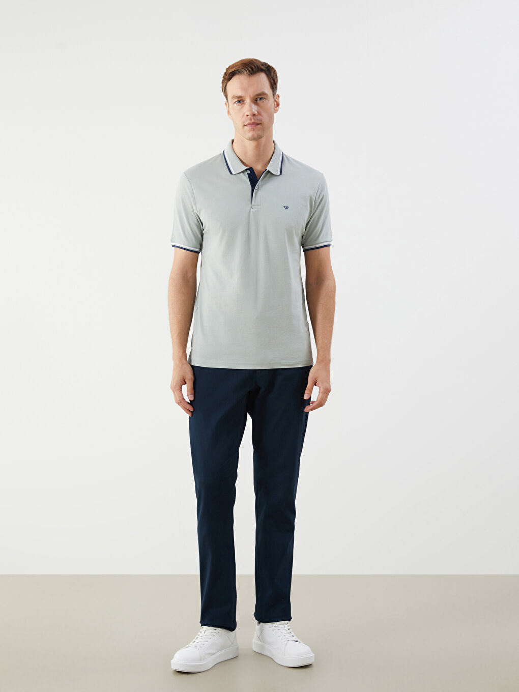 Polo Neck Pique Men's T-Shirt -S5FR01Z8-YJD