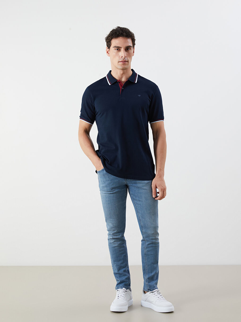 LC Waikiki Polo Ovratnik Pique Muška Majica -S5FR01Z8-RFH