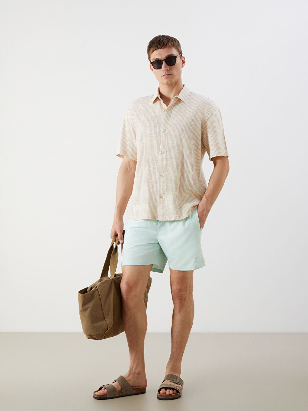 Short Length Basic Men's Swimming Shorts -S5FR02Z8-FQW
