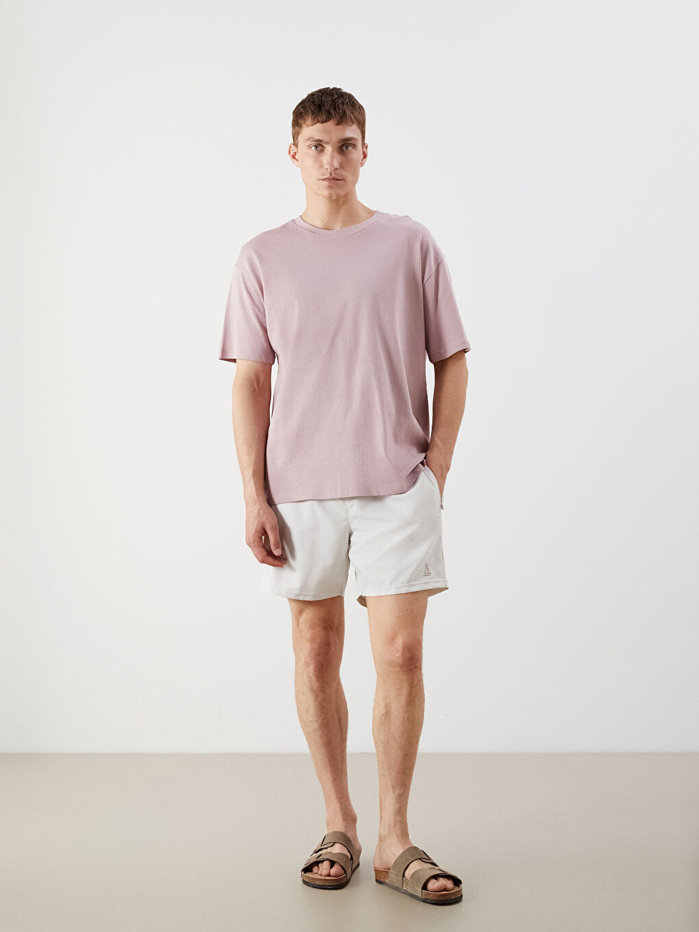 Short Length Basic Men's Swimming Shorts -S5FR02Z8-G5K