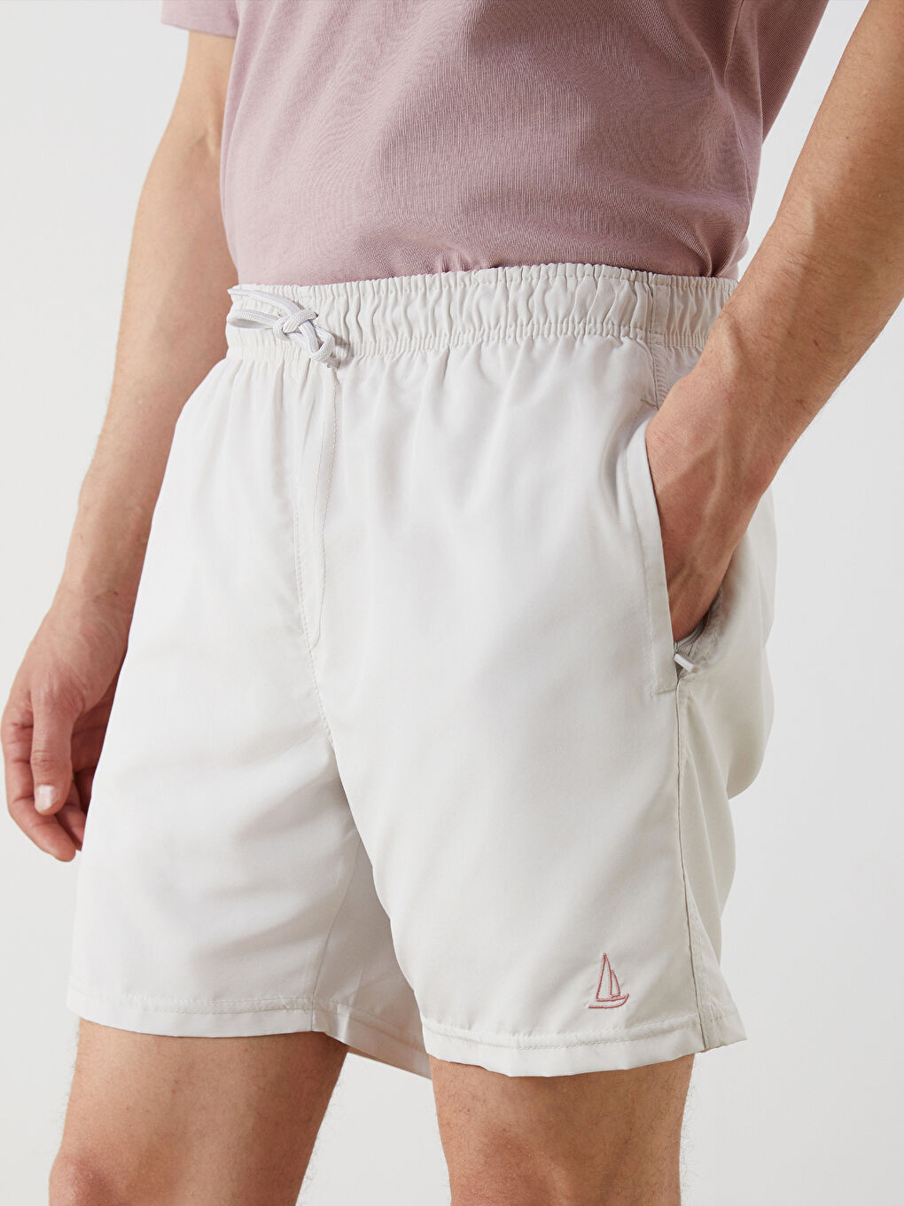 Short Length Basic Men's Swimming Shorts -S5FR02Z8-G5K