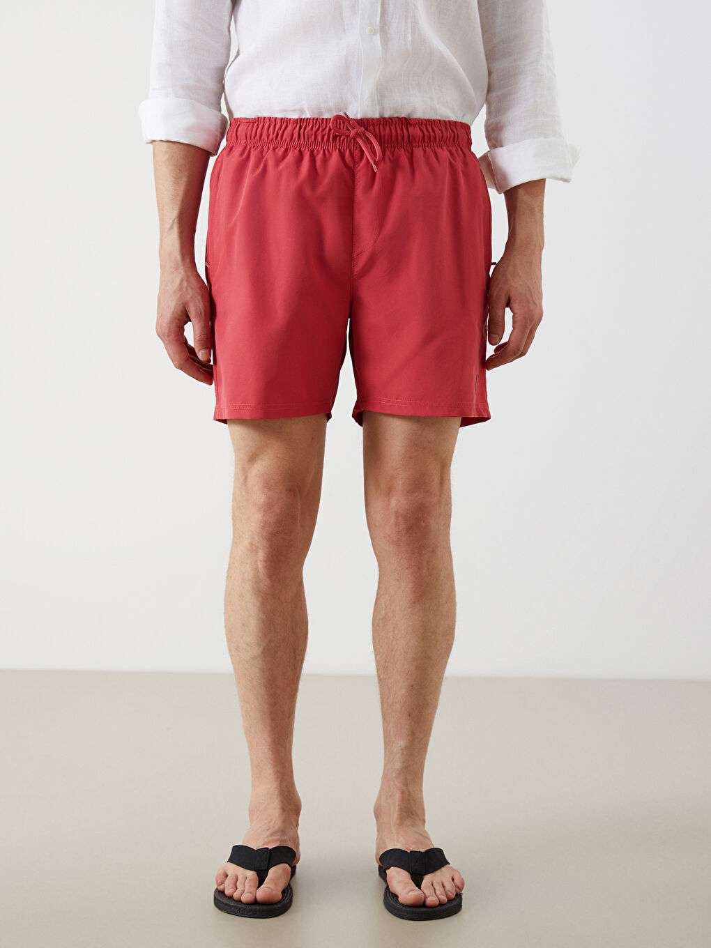 Short Length Basic Men's Swimming Shorts -S5FR02Z8-GUG