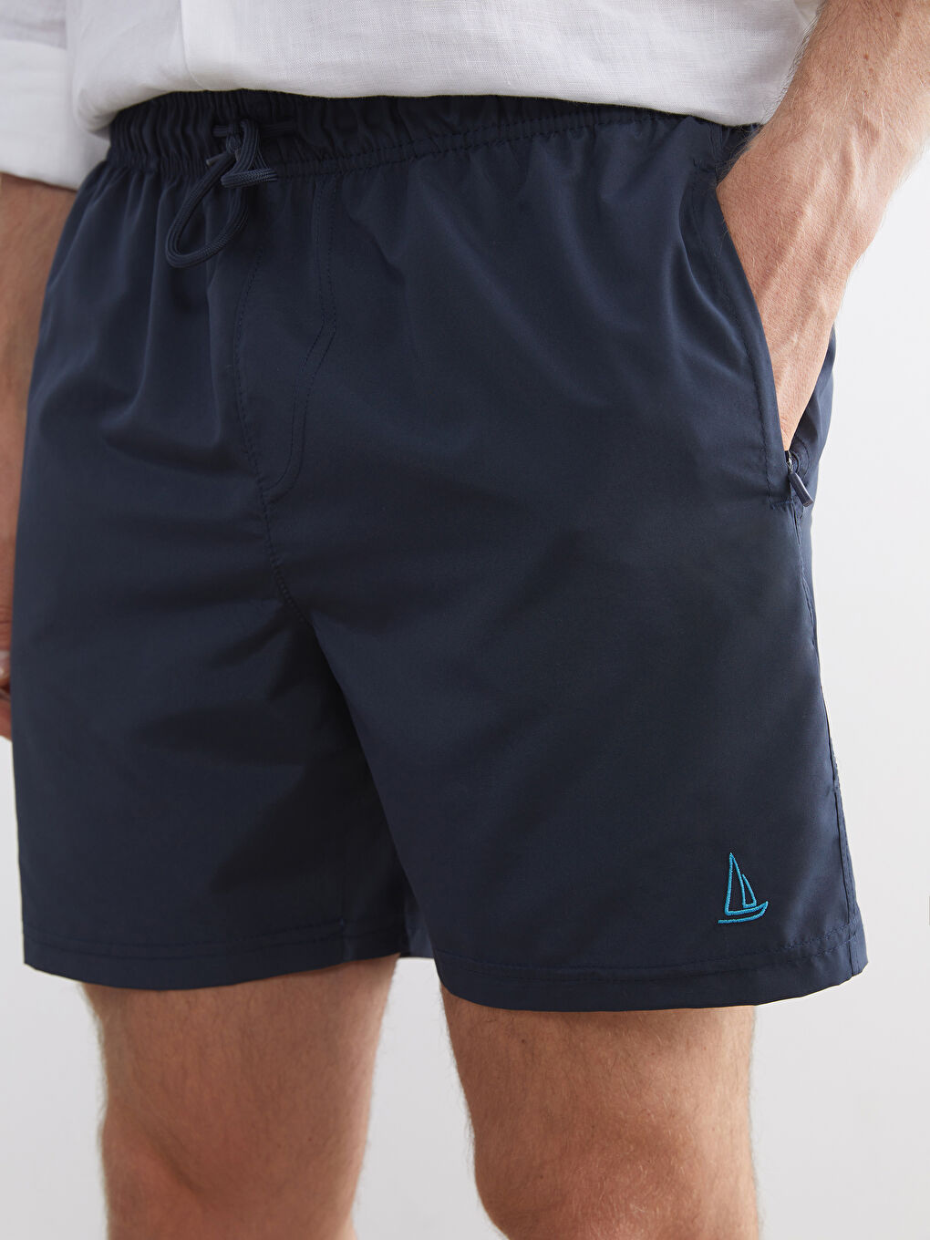 Kısa Boy Basic Erkek Deniz Şortu-2