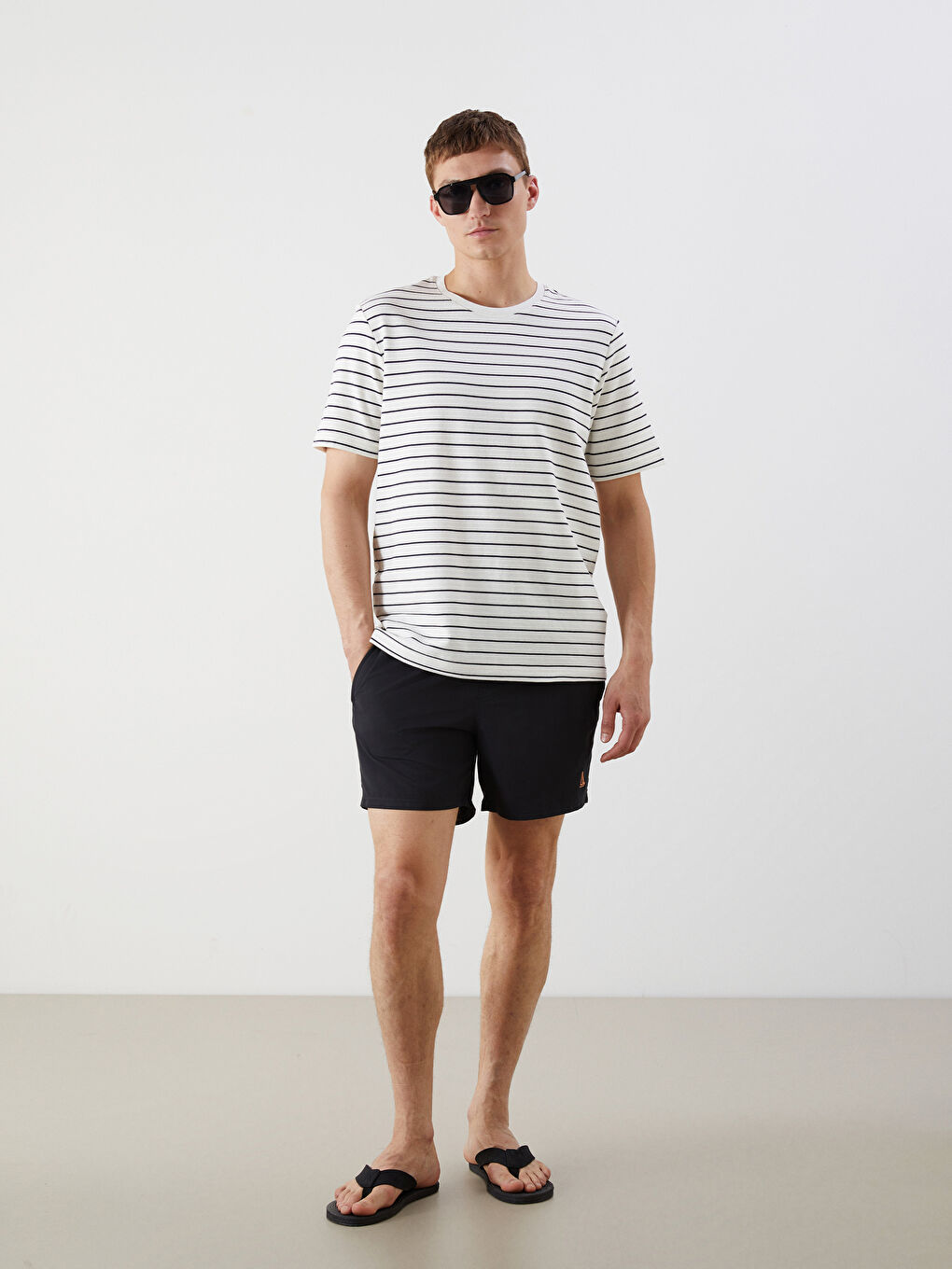 Short Length Basic Men's Swimming Shorts -S5FR02Z8-CVL