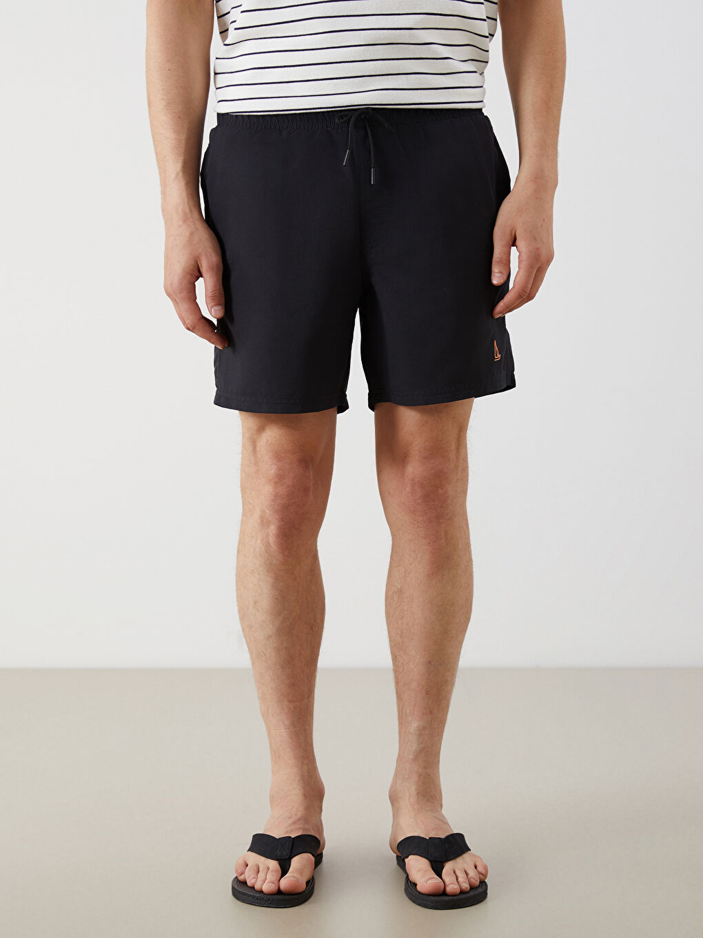 Short Length Basic Men's Swimming Shorts -S5FR02Z8-CVL