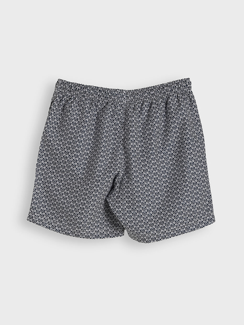 Short Patterned Men's Swimming Shorts-1