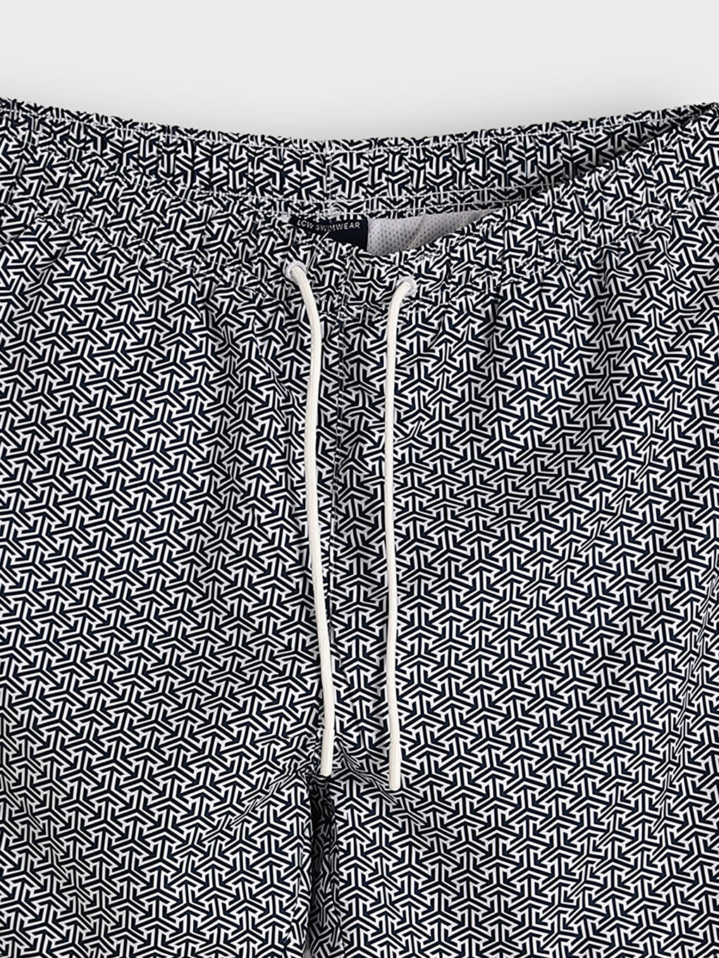 Short Patterned Men's Swimming Shorts-2