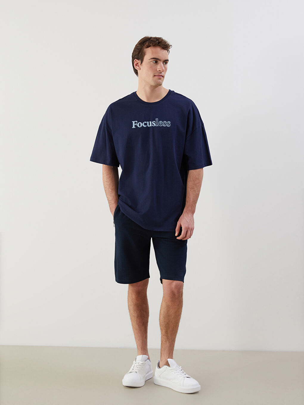 Regular Fit Pique Men's Shorts -S5FR20Z8-RFH