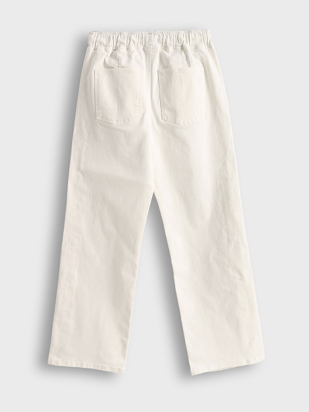 Elastic Waist Wide Leg Women's Jeans-1