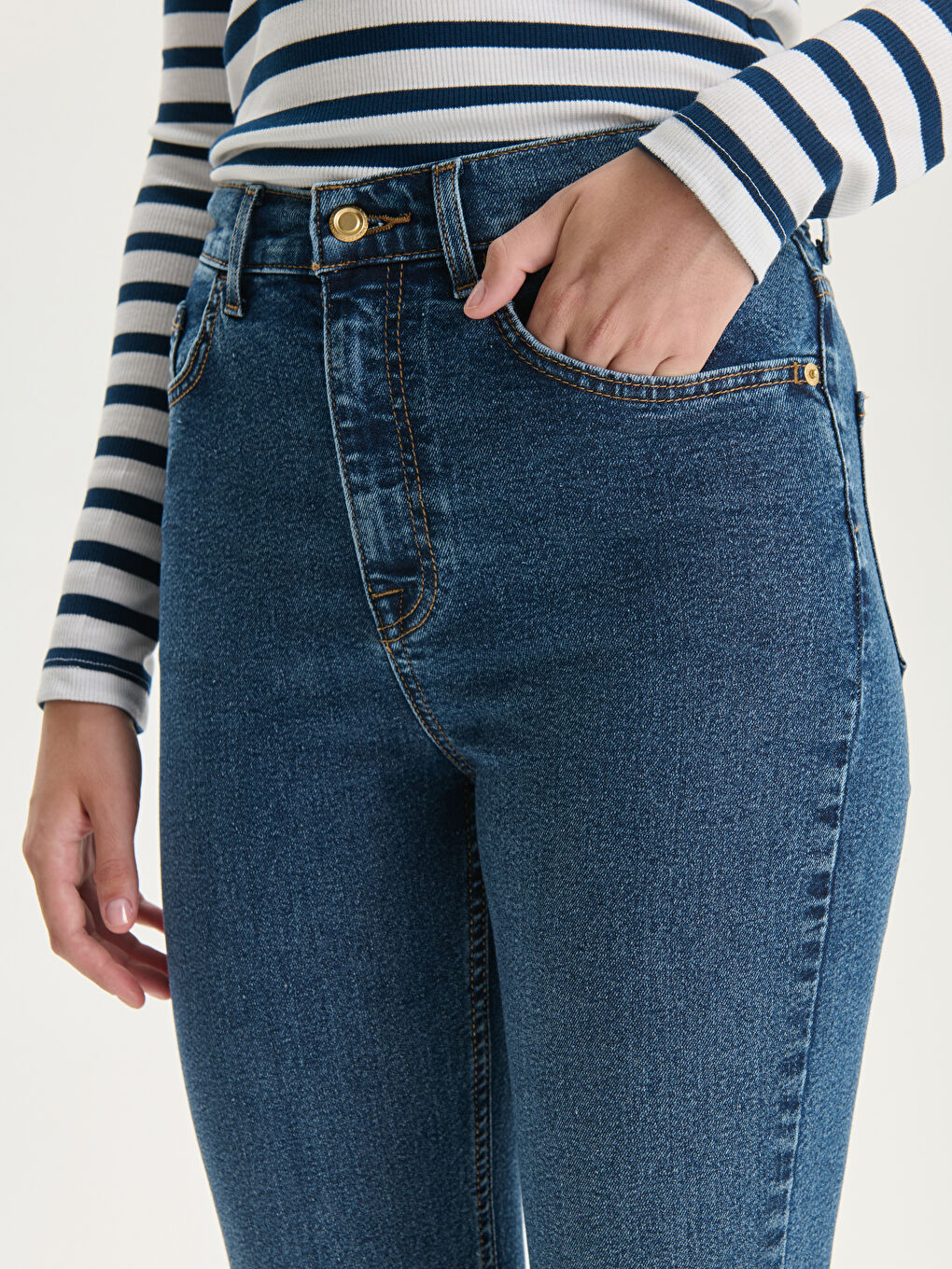 Jean Coupe Maman pour Femmes-2