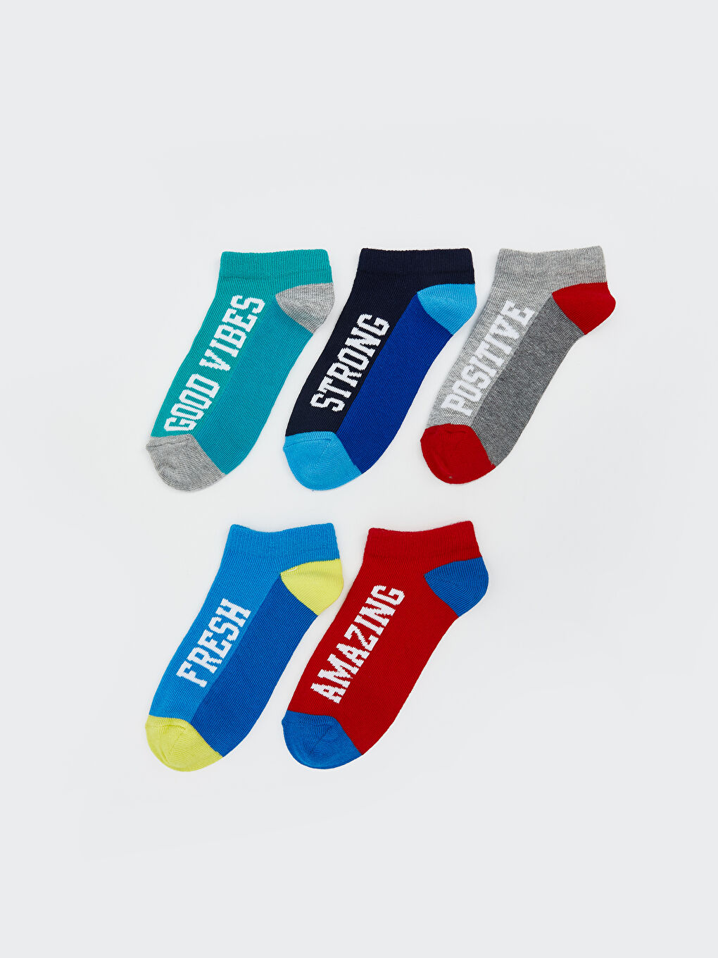 Patterned Boy's Booties Socks 5 Pack -S5FR47Z4-K00