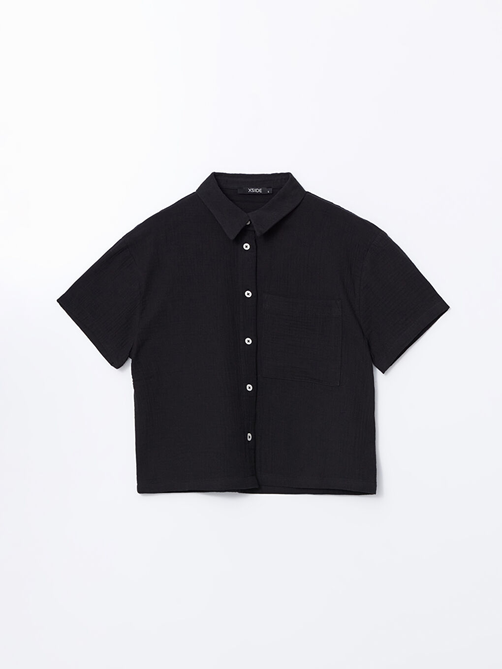 Regular Fit Women's Muslin Shirt with Pocket -S5FR81Z8-CVL
