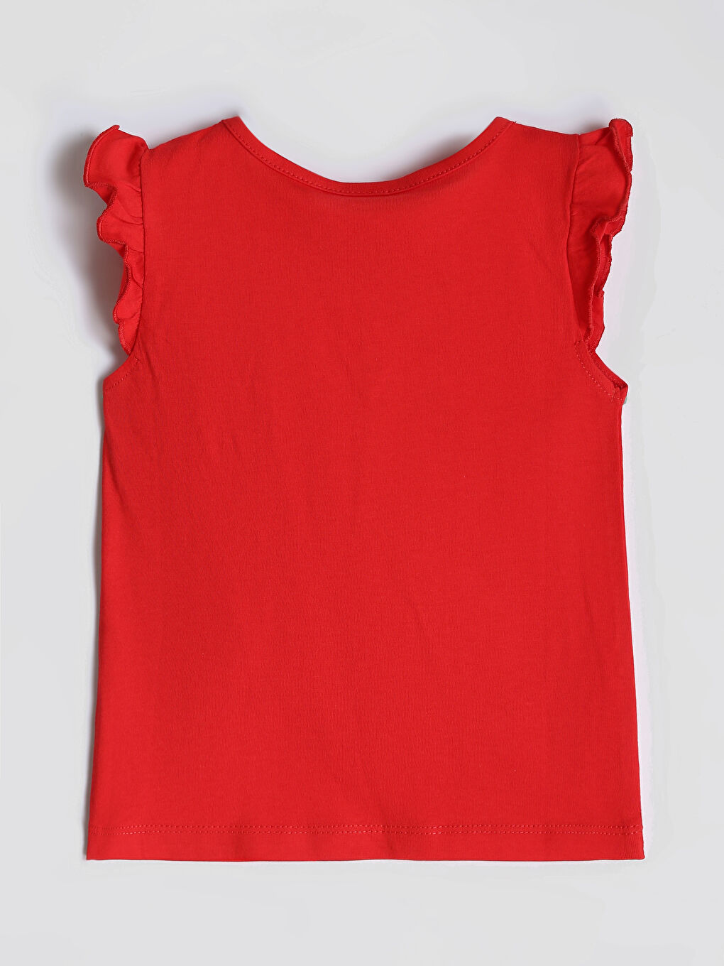 قميص داخلي بدون أكمام سادة بياقة دائرية للبنات-1