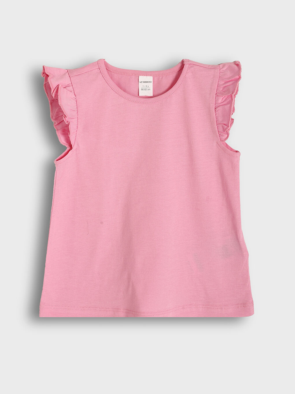 قميص داخلي بدون أكمام سادة بياقة دائرية للبنات