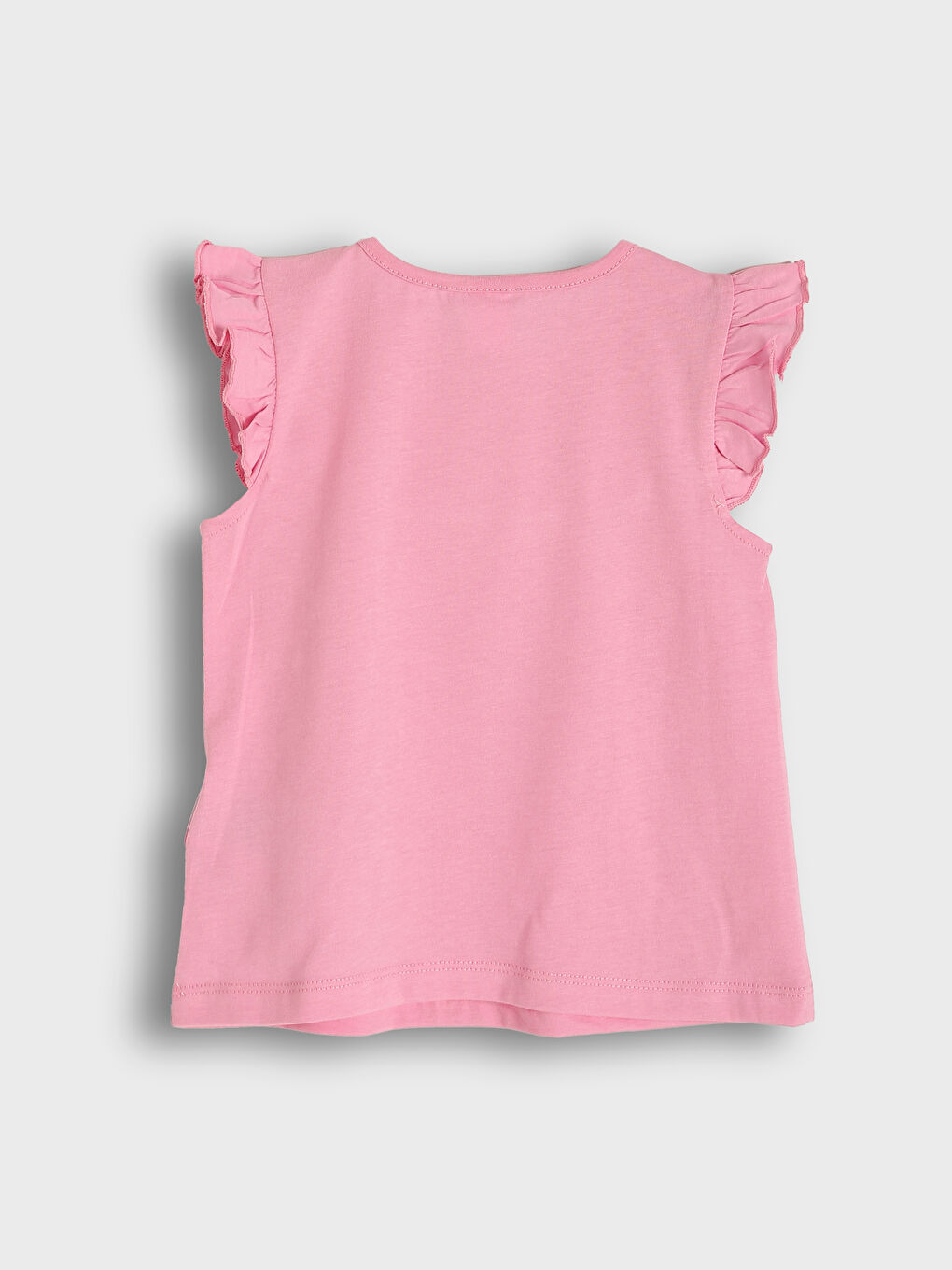 قميص داخلي بدون أكمام سادة بياقة دائرية للبنات-1