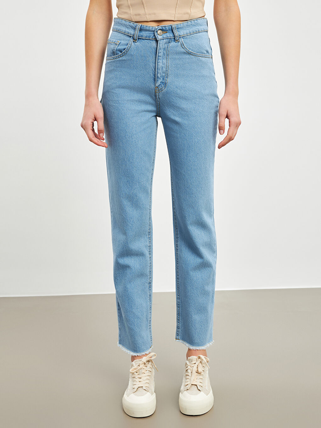 Straight Fit Women's Jeans-1
