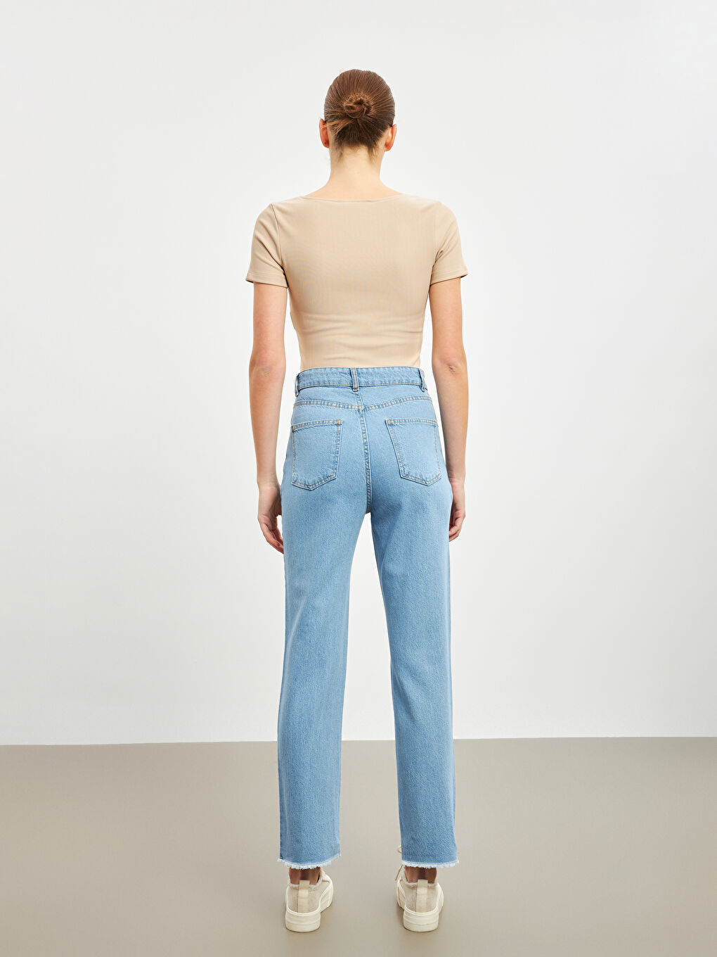 Straight Fit Women's Jeans-3