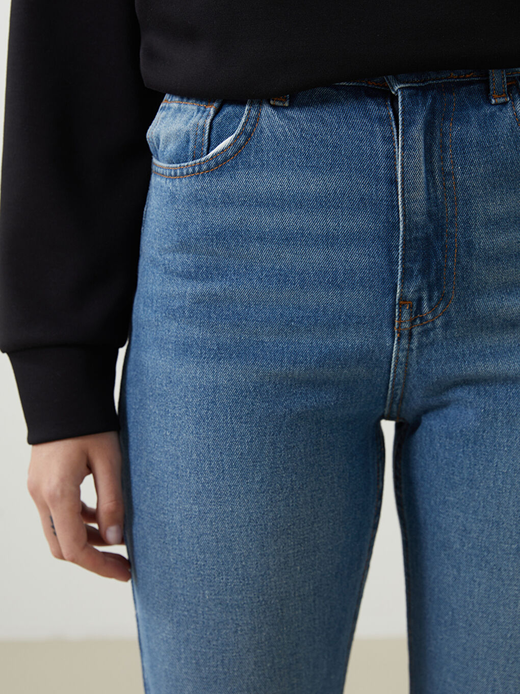 Straight Fit Women's Jeans-2
