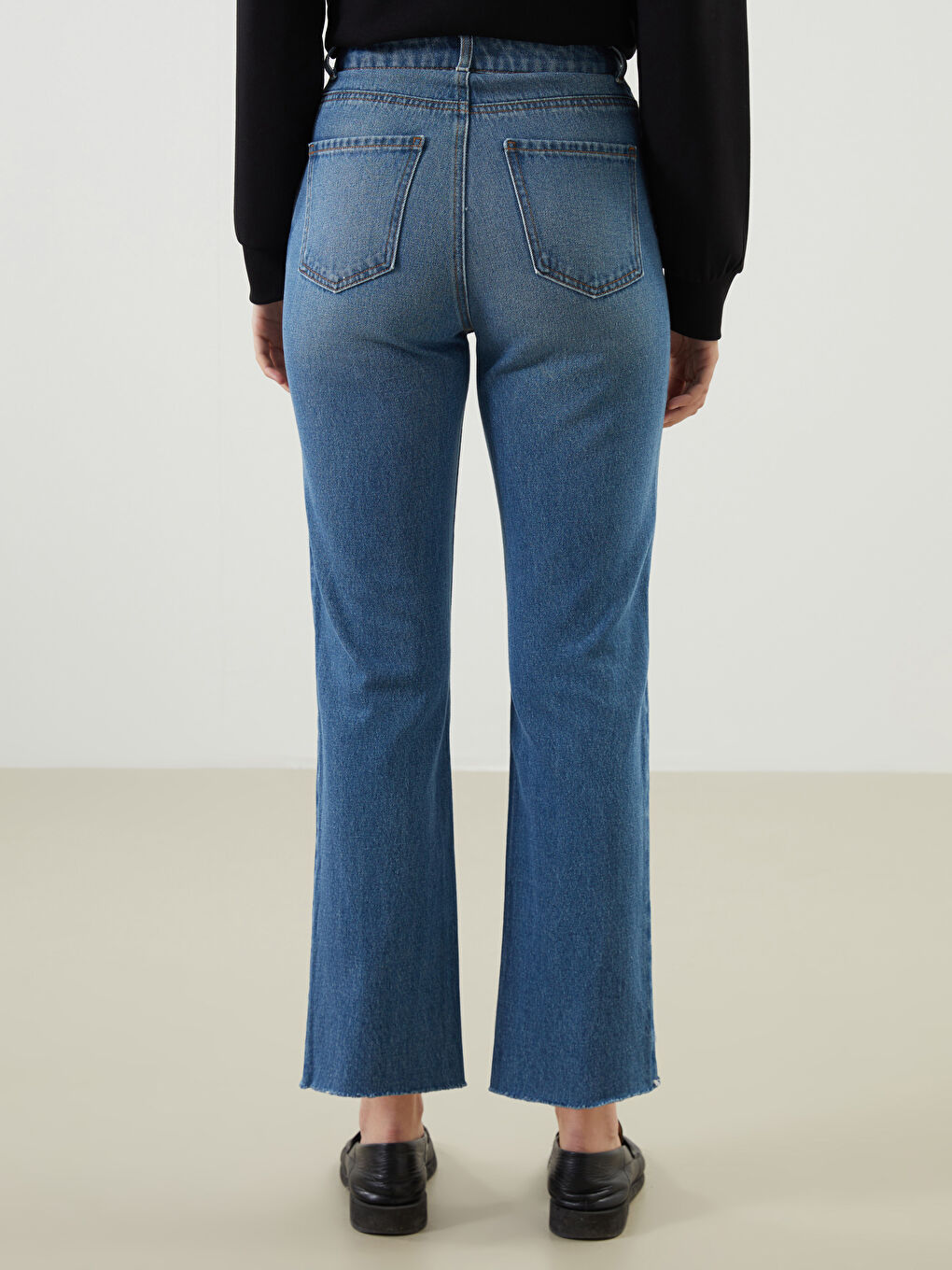 Straight Fit Women's Jeans-3