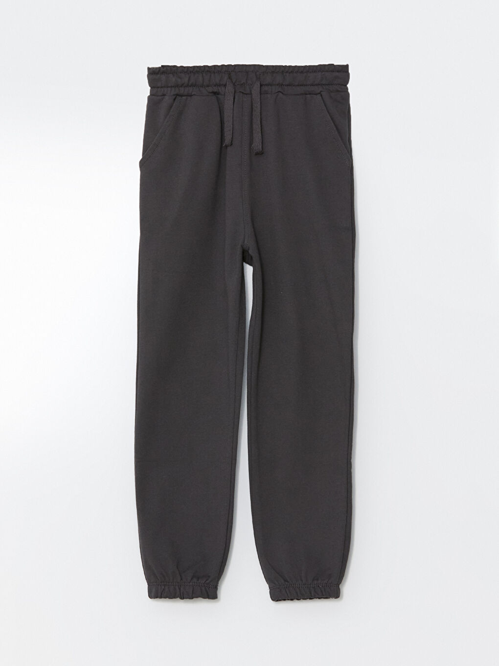 Antrasit Beli Lastikli Erkek Çocuk Jogger Eşofman Altı-1