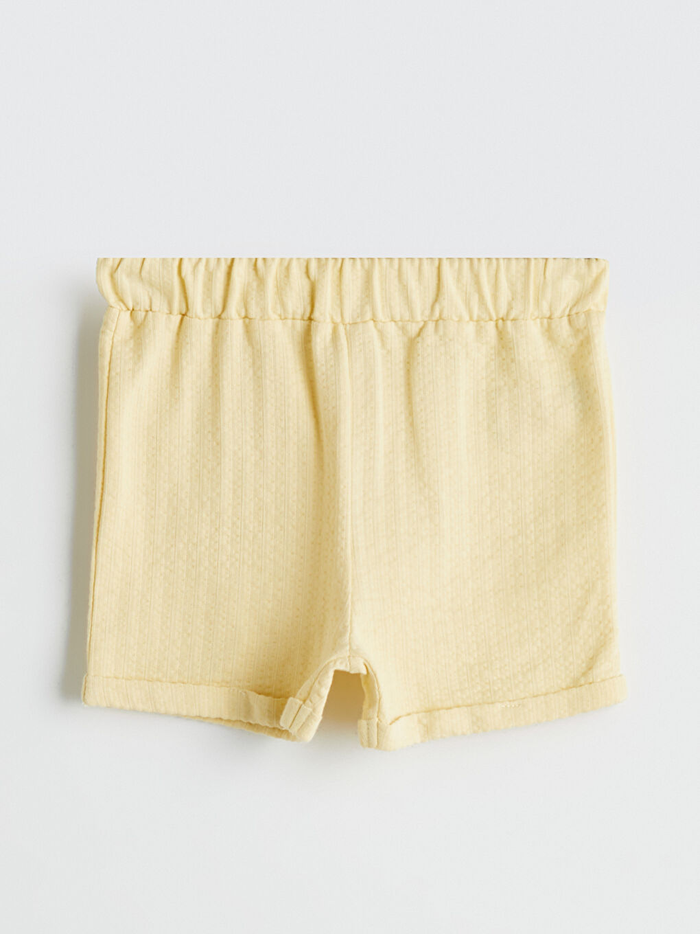 Sarı Beli Lastikli Erkek Bebek Şort