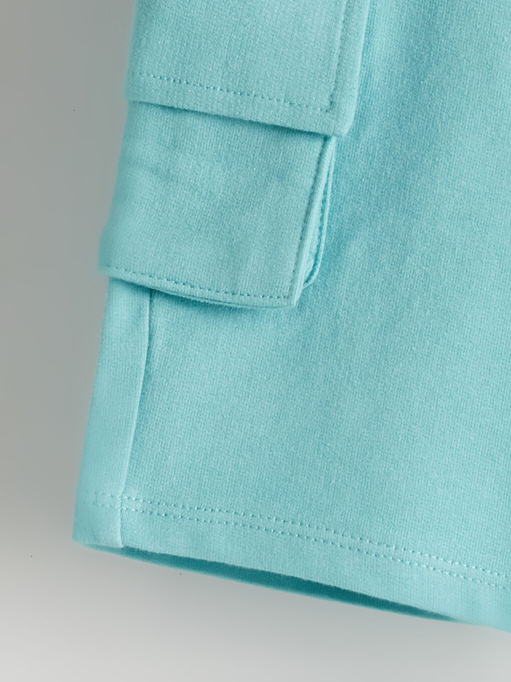 Elasticated Waist Pocketed Boys' 2 Thread Shorts -S5FS23Z1-FJJ
