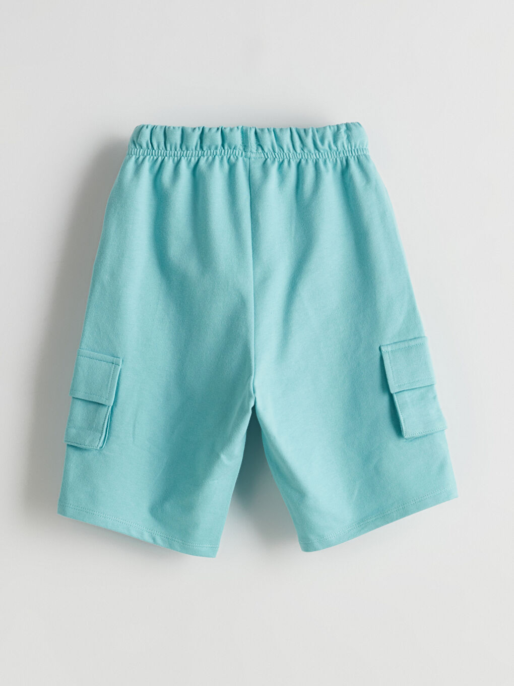 Elasticated Waist Pocketed Boys' 2 Thread Shorts -S5FS23Z1-FJJ