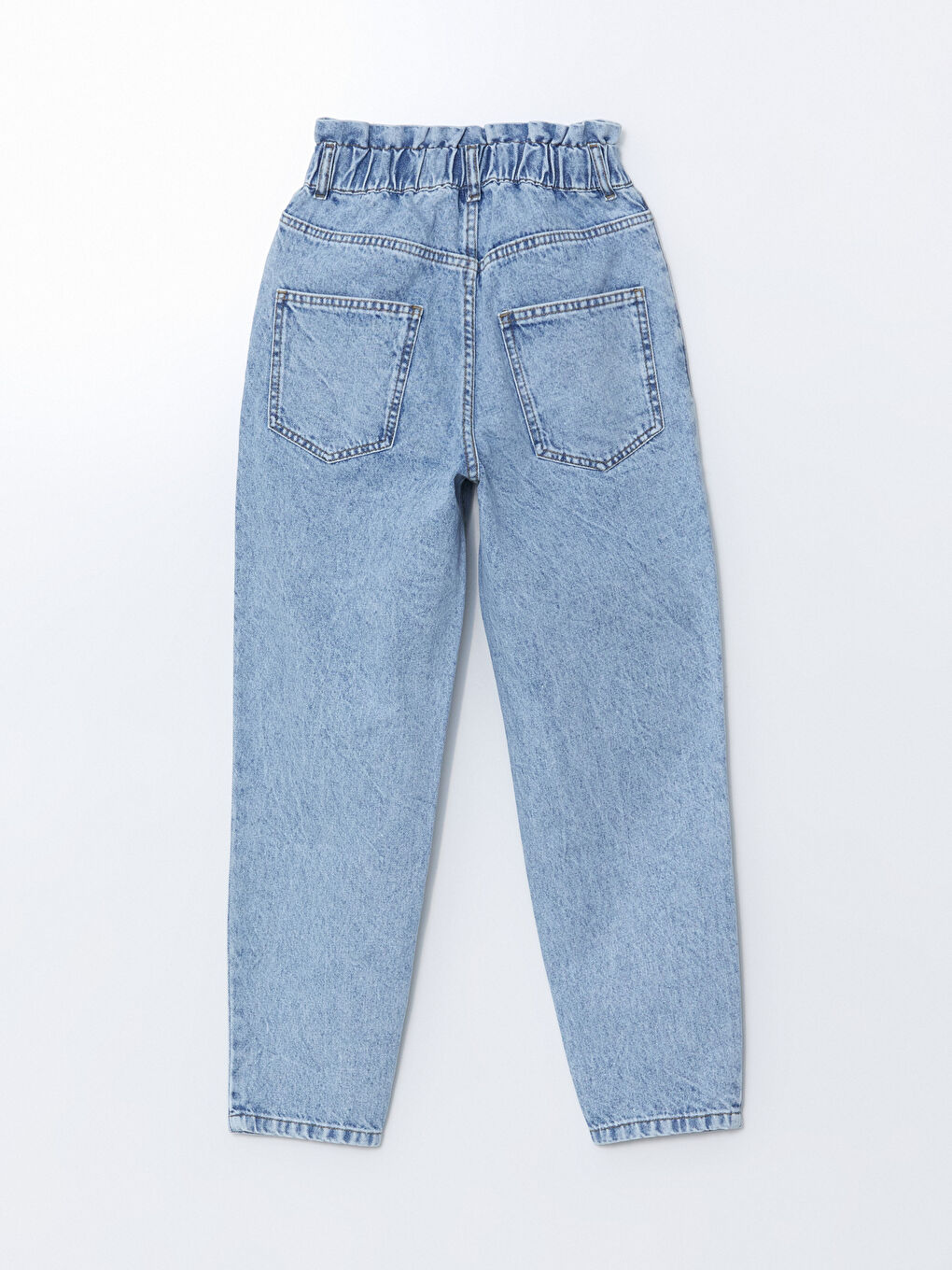 Elasticated Waist Slouchy Fit Women's Jeans-5