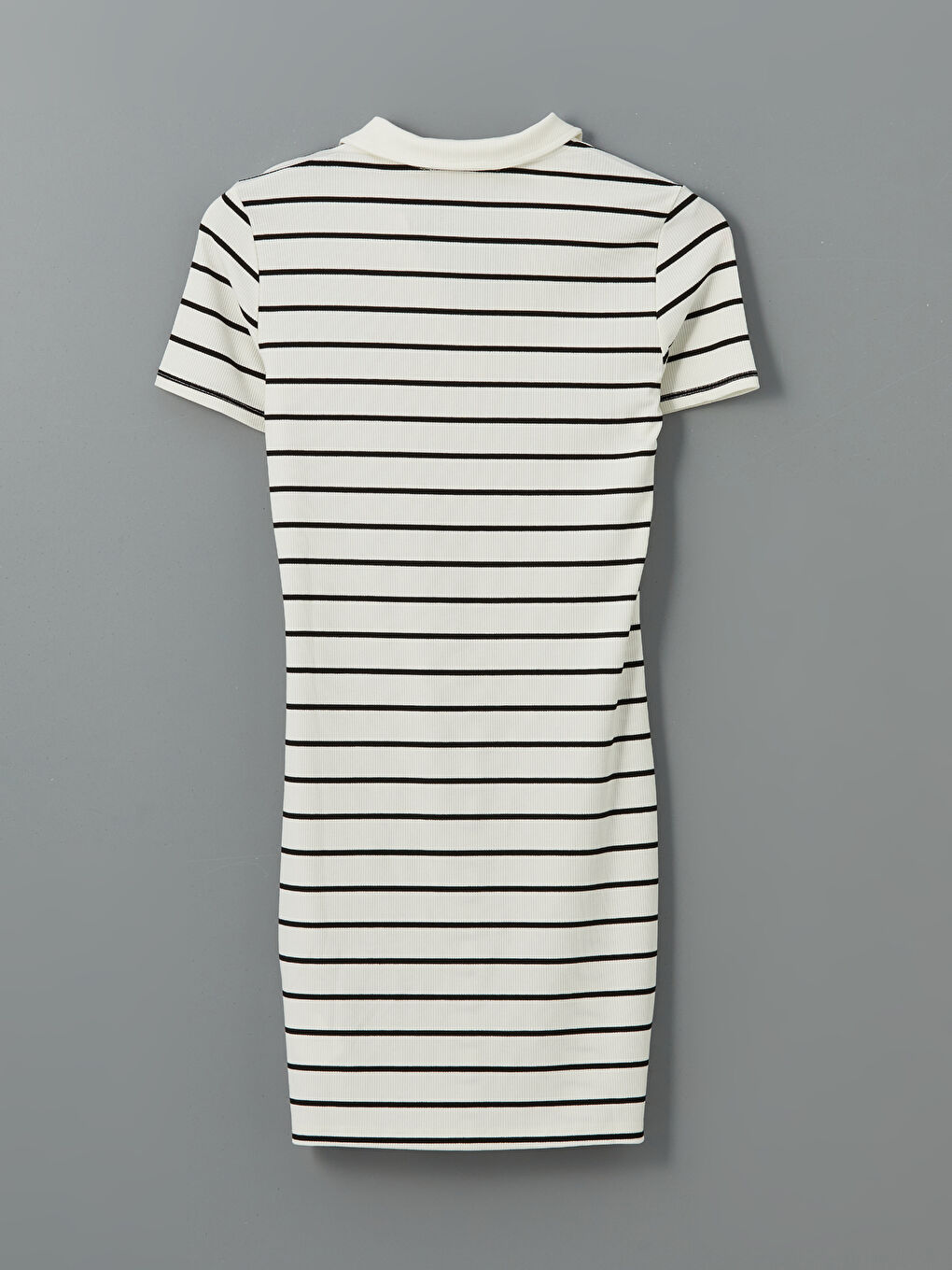 Polo Neck Striped Mini Dress -S5FS63Z8-LU7