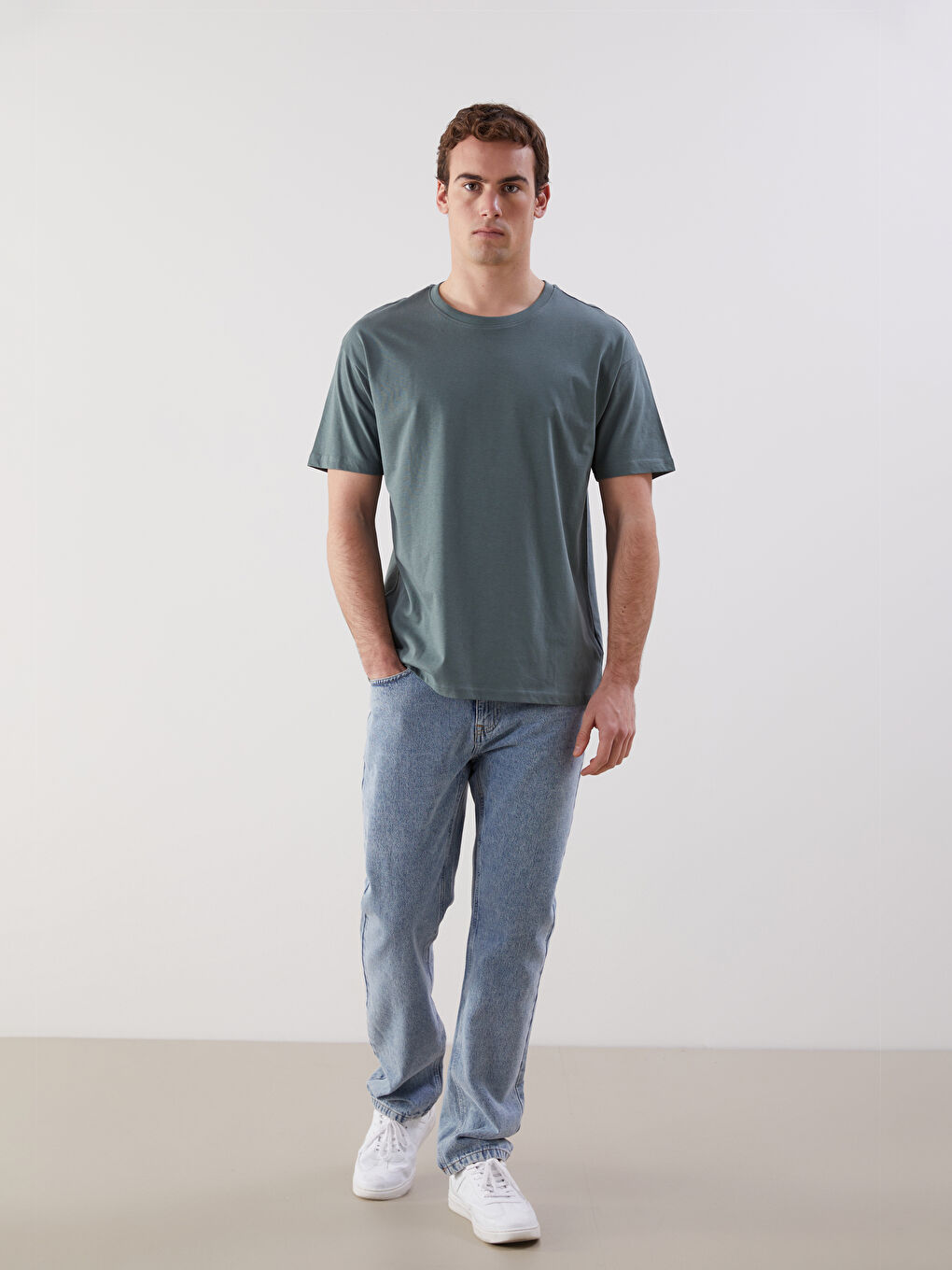 Crew Neck Men's T-Shirt -S5FS80Z8-H9D