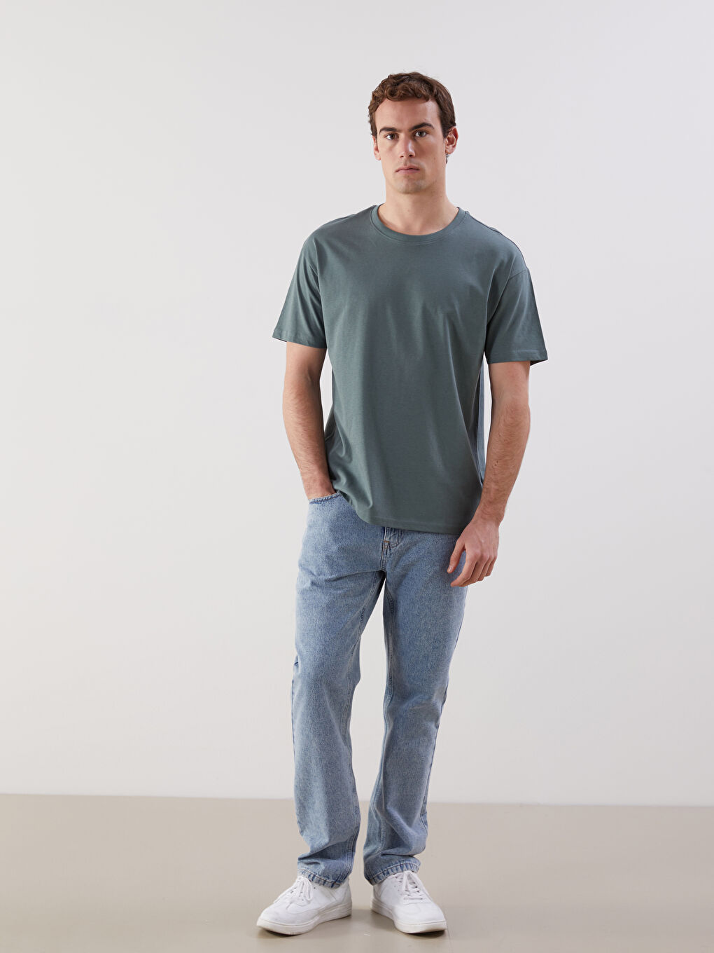 Crew Neck Men's T-Shirt -S5FS80Z8-H9D