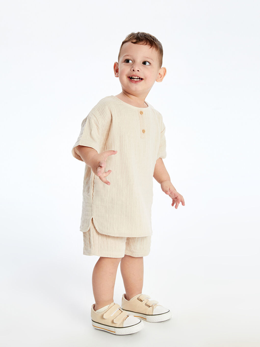 Muslin Baby Boys' T-Shirt and Shorts 2 Pack -S5FS94Z1-FWZ