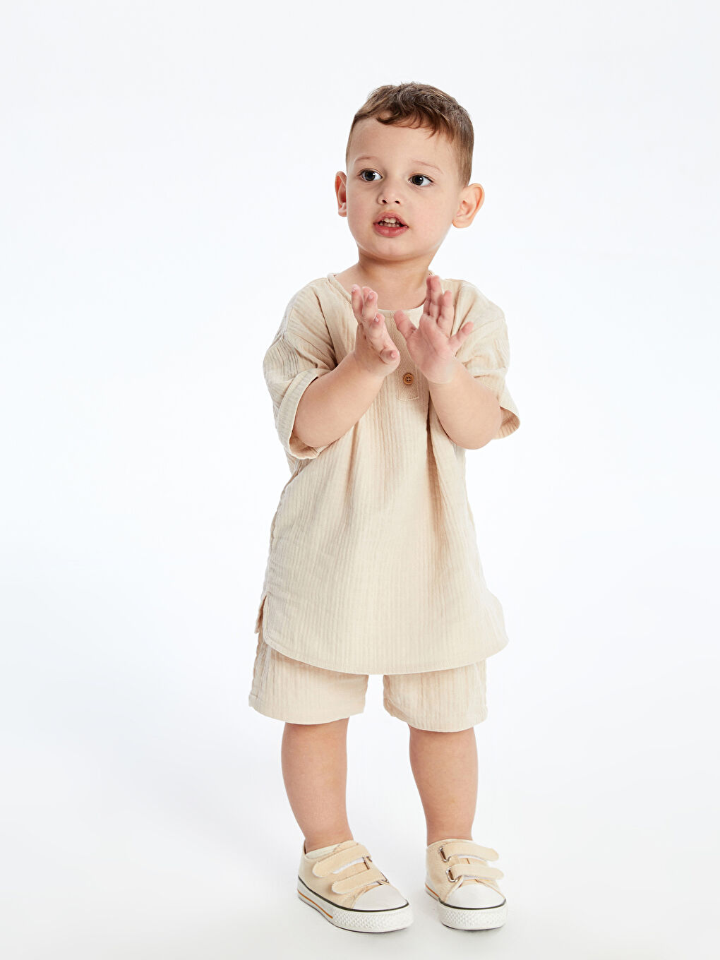 Muslin Baby Boys' T-Shirt and Shorts 2 Pack -S5FS94Z1-FWZ