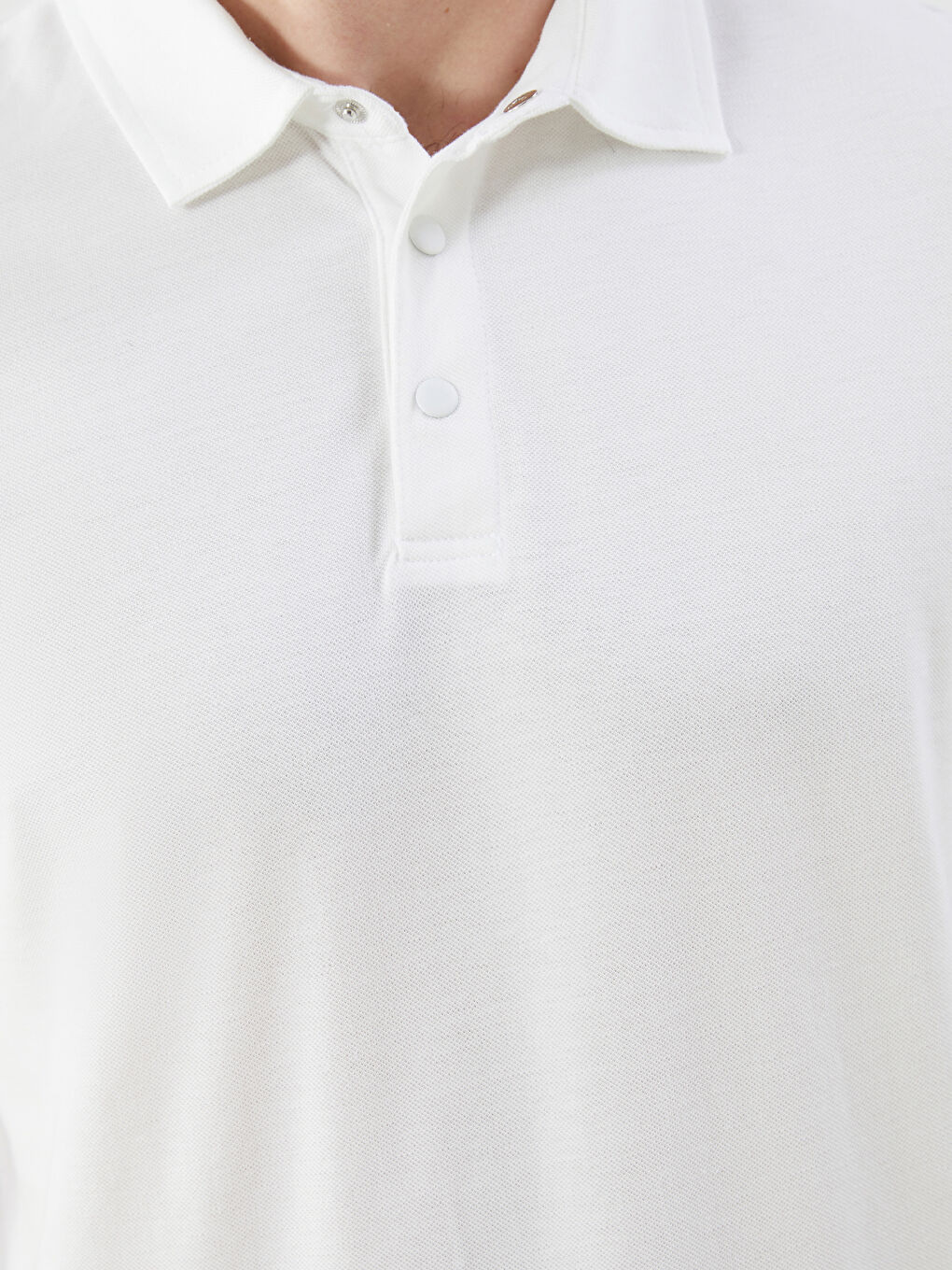 Ekru Polo Yaka Pike Erkek Tişört-2