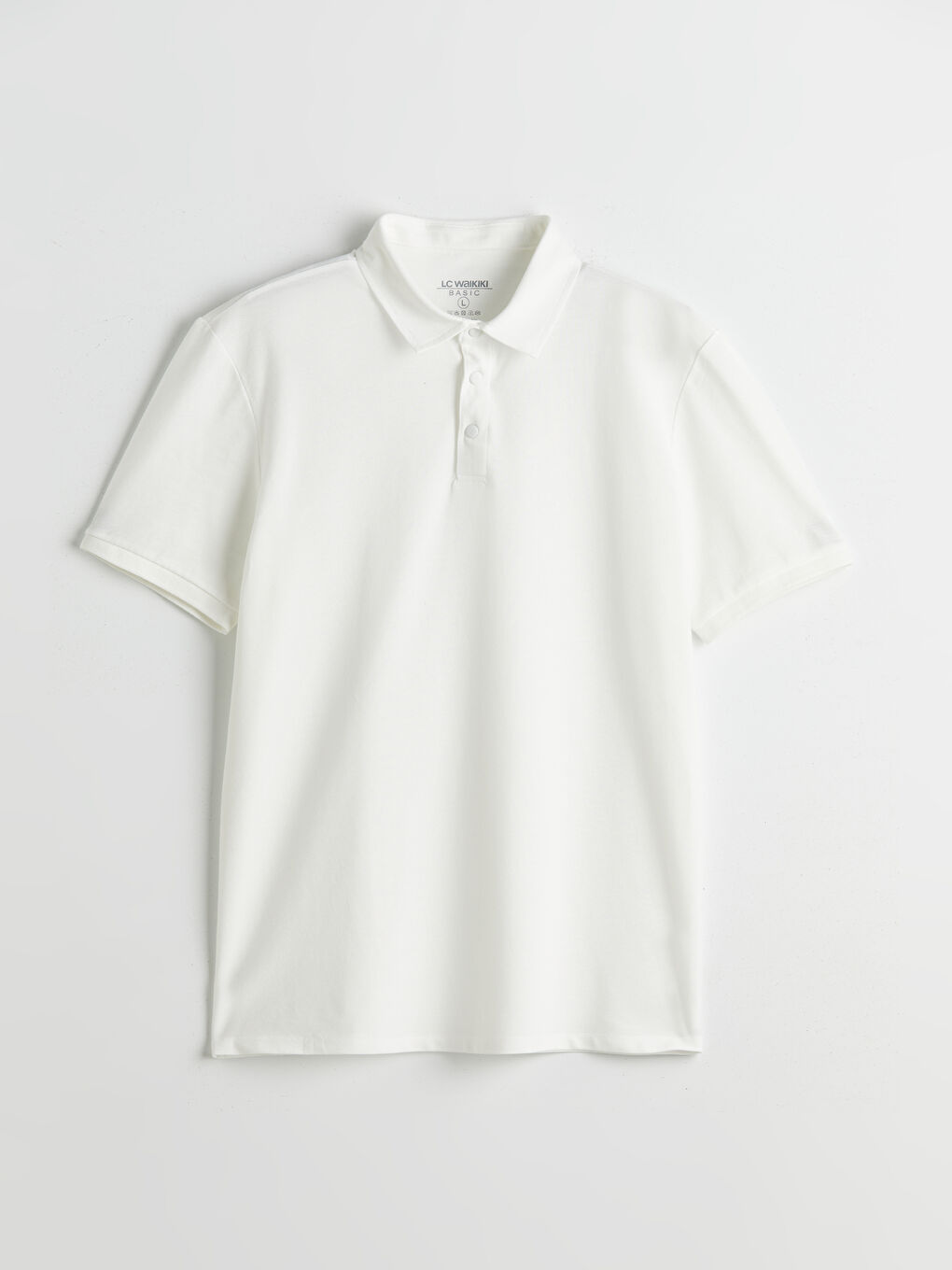 Ekru Polo Yaka Pike Erkek Tişört-4