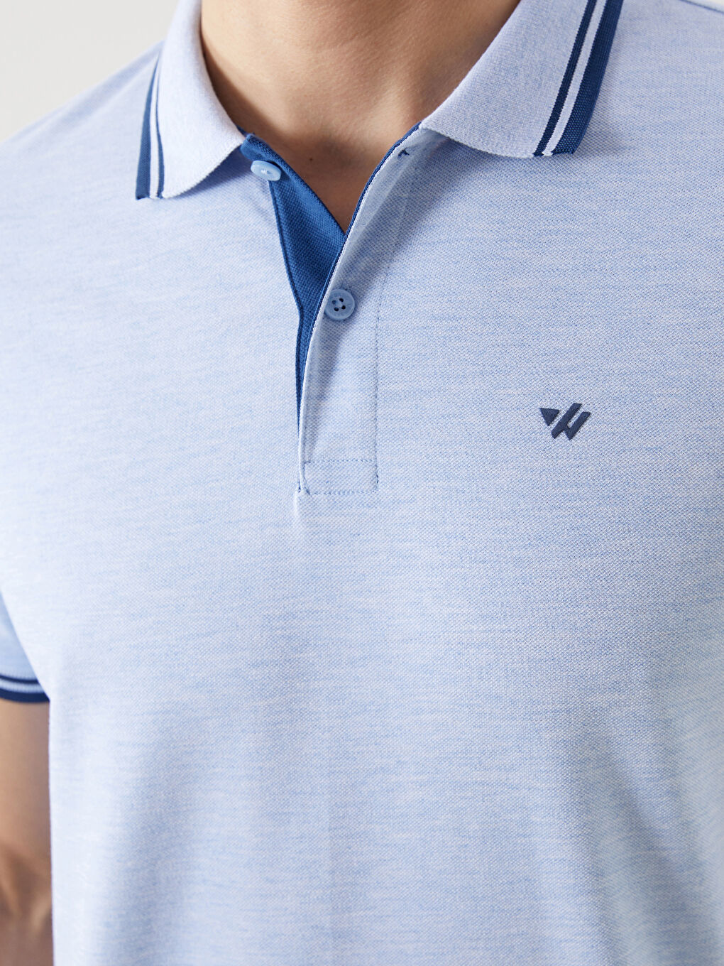 Polo Neck Pique Men's T-Shirt -S5FS96Z8-DW8