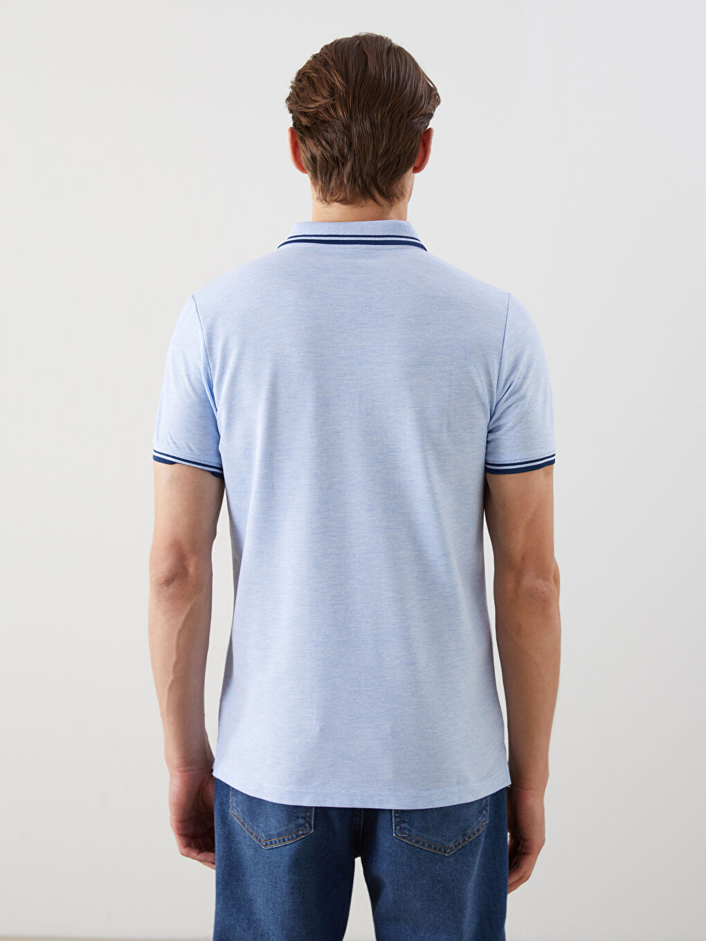 Polo Neck Pique Men's T-Shirt -S5FS96Z8-DW8