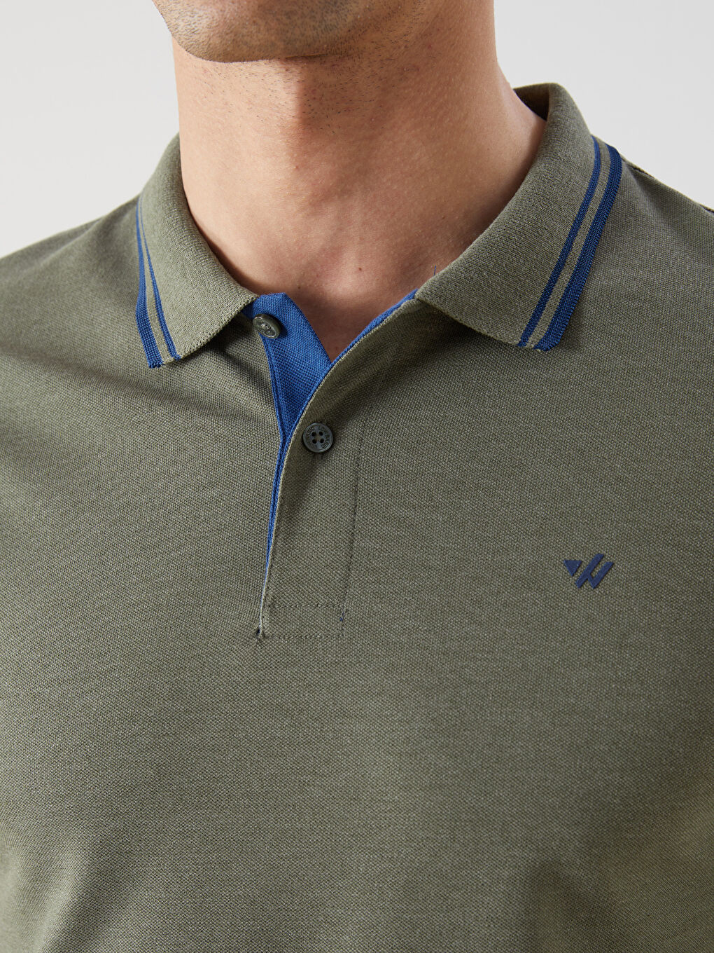 Polo Neck Pique Men's T-Shirt -S5FS96Z8-LAV