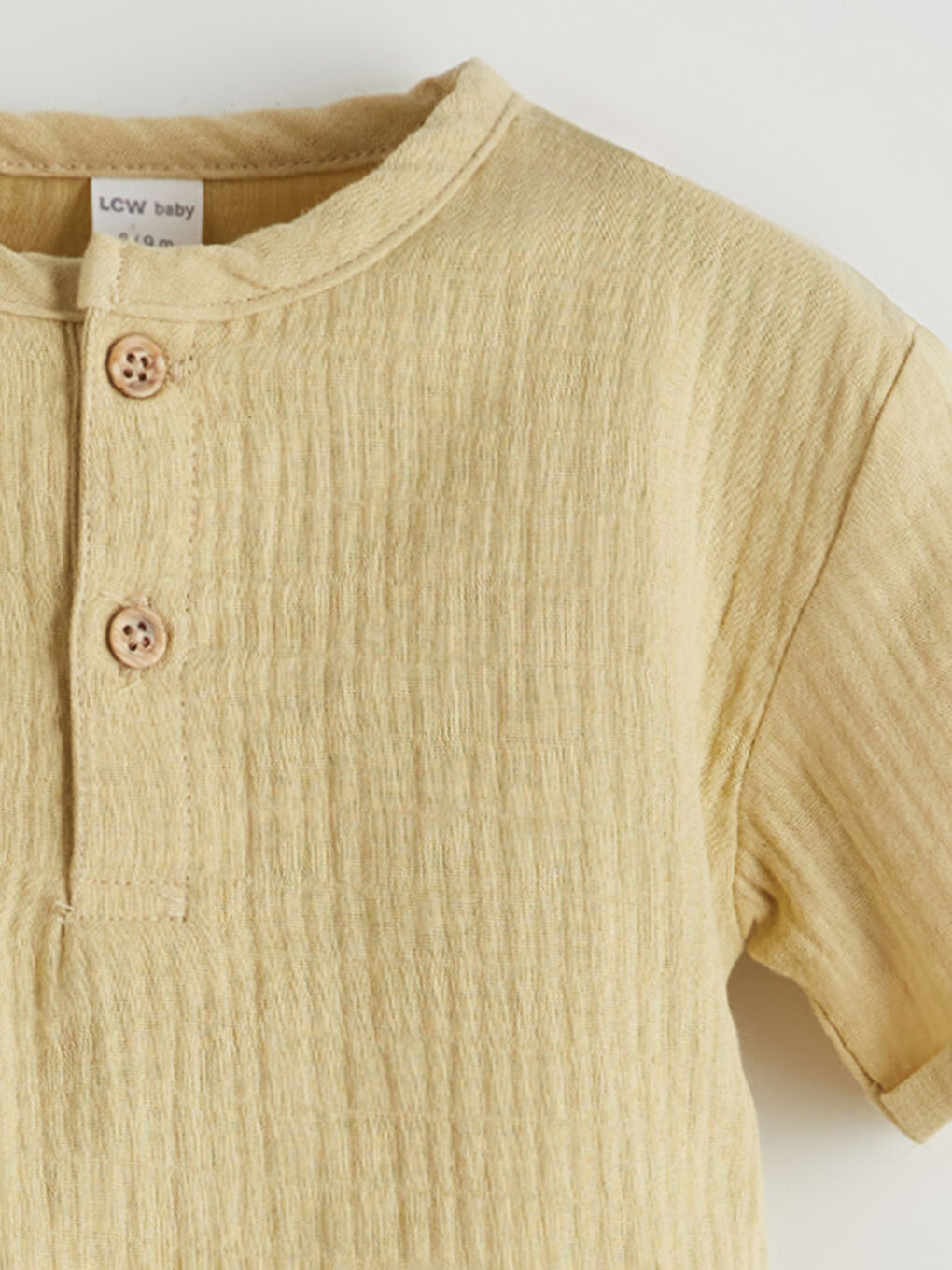 Hakim Yaka Dokulu Erkek Bebek Tişört-2