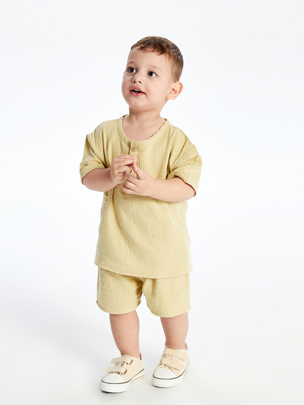 Muslin Baby Boys' T-Shirt and Shorts 2 Pack -S5FT15Z1-FMD