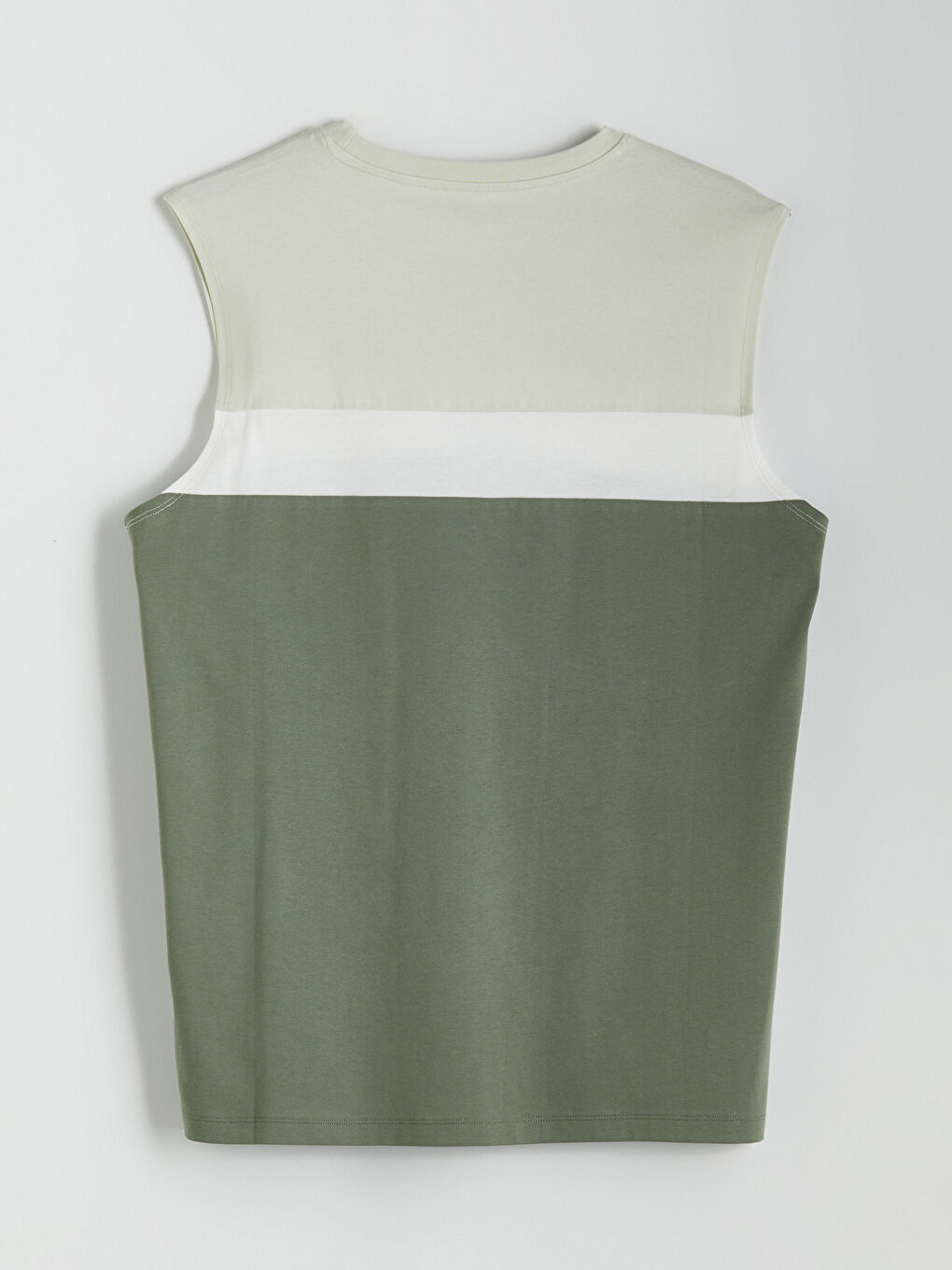LC WAIKIKI Crew Neck Color Block Men's Sleeveless T-Shirt -S5FT38Z8-YNY